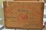 California pears wooden crate