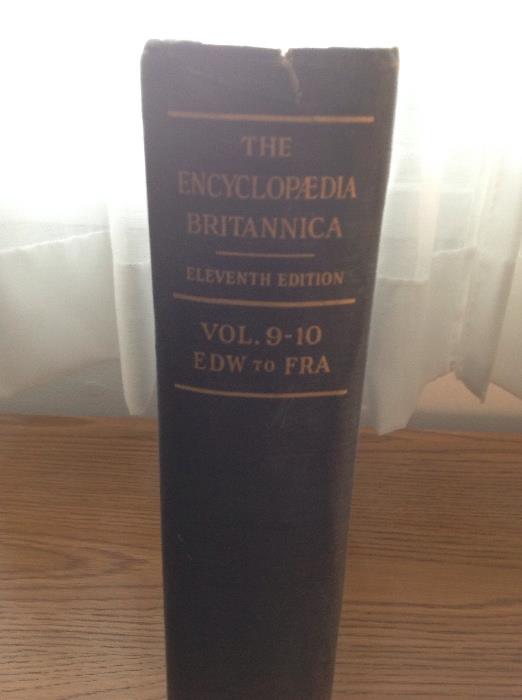 29 Volumes Encyclopedia Britannica, published 1910