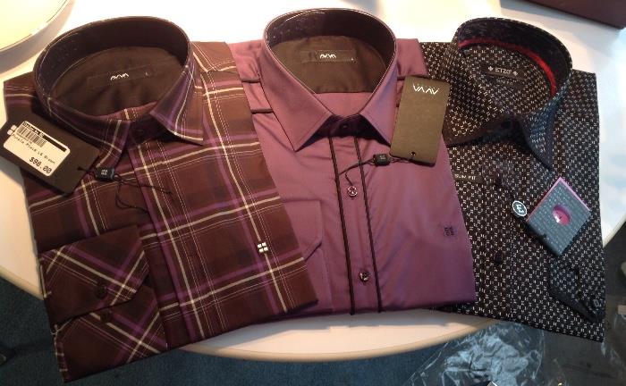 Mens' Size Large Shirts - New with Tags and Packaging