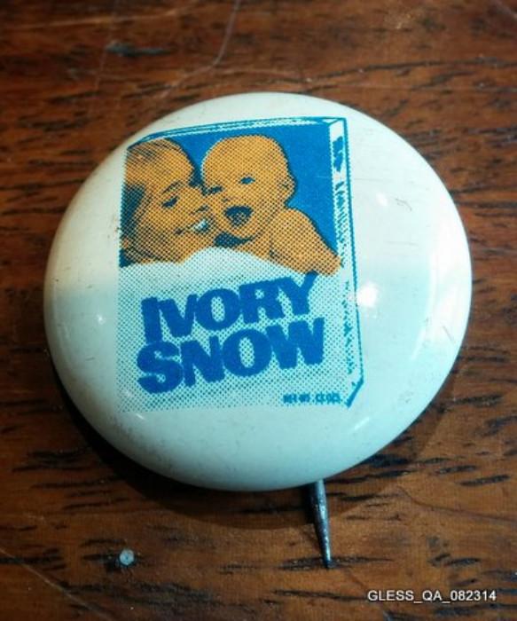 Marilyn Chambers/Ivory Snow Ad Button 