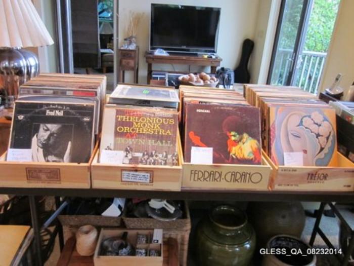 LP's (Blue, Classical, Folk, Jazz, Rock, Pop)  Herbie Hancock Japanese Pressings, Beetles ( Apple Label), Wah Wah Watson and many more. 