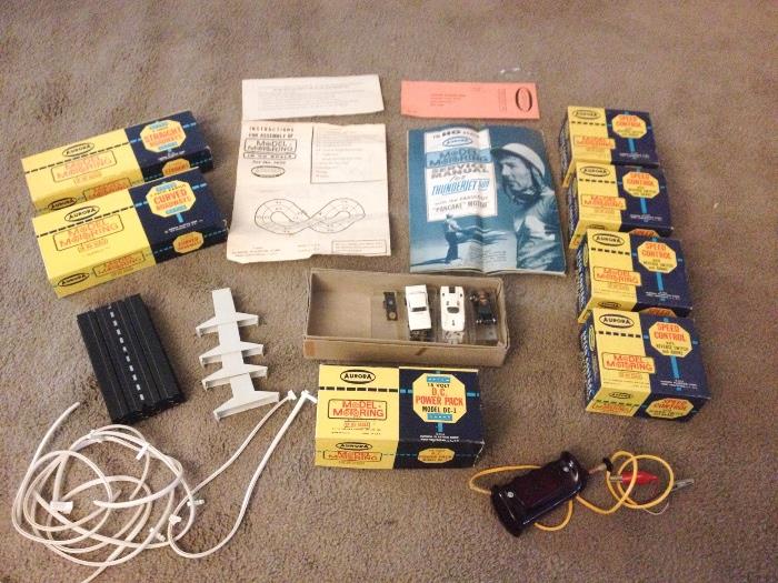 Aurora vintage slot car set with original shipping box