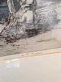 H. P. Evans signed lithograph