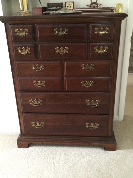 Drew Furniture early american style chest of drawers. 