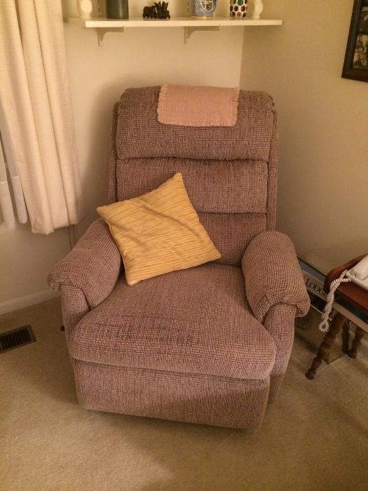 Another clean and comfy recliner.
