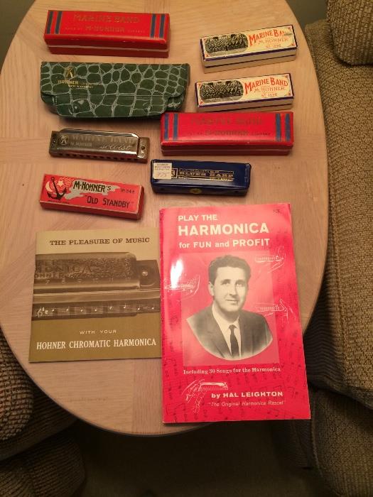 Wonderful vintage harmonica Collectibles! All in beautiful shape, with vintage music. 