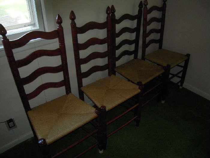 Cherry ladder back chairs