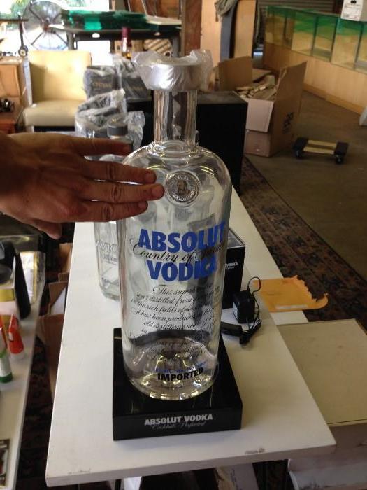 oversize 4.5 L promo Absolute bottle