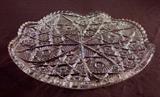 15- Brillant cut glass tray, 12IN R