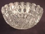 201- Cut glass bowl, 4IN T, 8IN D