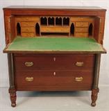 223- Mahogany and cherry butlers chest with secretary drawer, ca 1840, 51IN T, 46IN W, 22IN D
