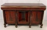 227- Empire sideboard with concave door and fitted interior, 38IN T, 63IN L, 22IN D