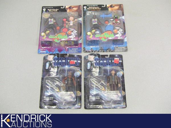 New in the Package Star Trek First Contact, and Michael Jordan Space Jam Action Figures
