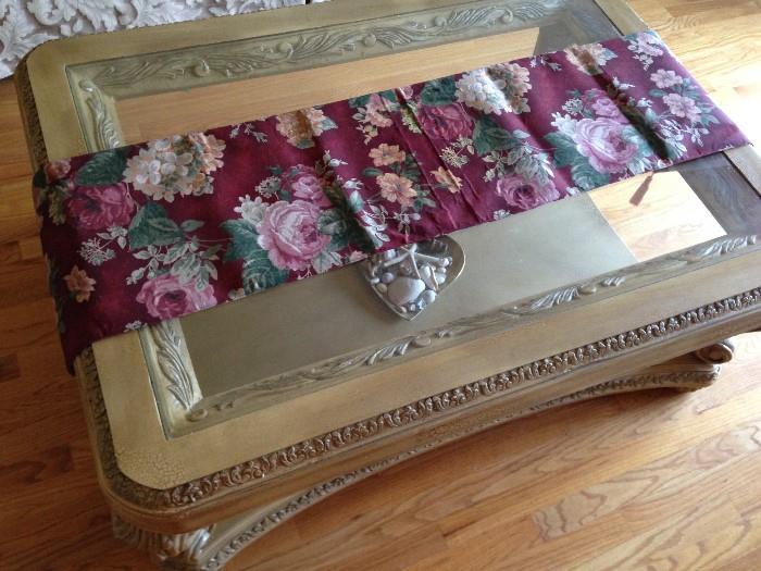white washed coffee table