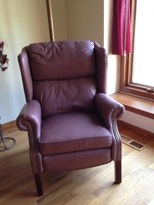 Windsor leather chair