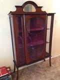 Pre-WWI Edwardian Inlaid Display Cabinet