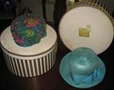 Boston Store hats and boxes