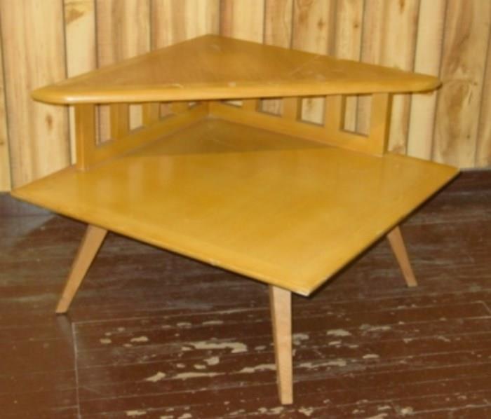 1950's Oak Corner Table
