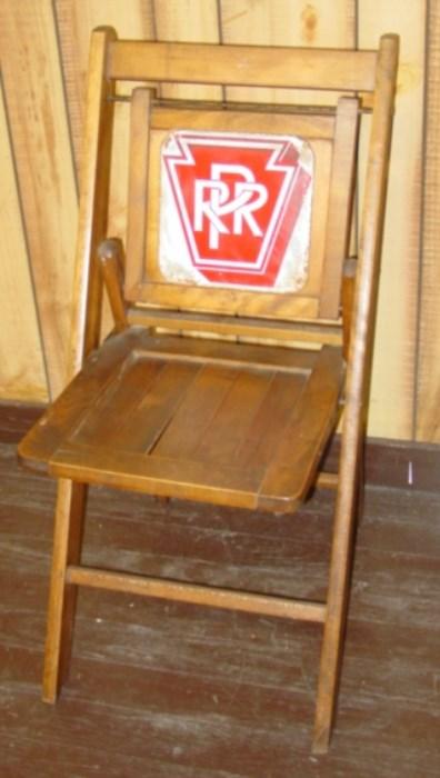 Rail Road Advertising Folding Chair