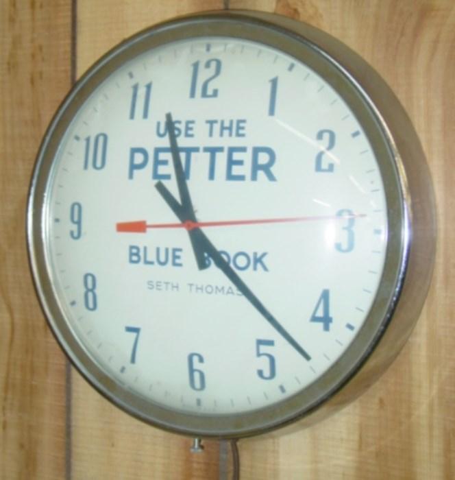Petter Blue Book Clock
