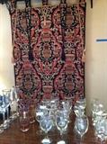                            Large tapestry; barware
