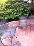                           Patio settee & chairs