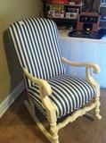                         Antique upholstered rocker