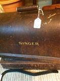              Vintage portable Singer sewing machine