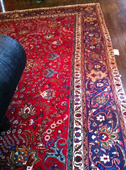               Antique Persian Tabriz rug 10.9 X 12.6