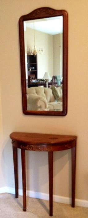 Hand Crafted Console Table & Mirror from the Ann Arbor Art Fair