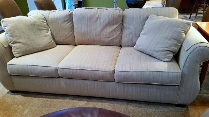 Flexsteel Sofa ~ Color is a bit washed out by my the flash it is truly a warm beige