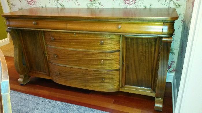Antique Bow Front Buffet