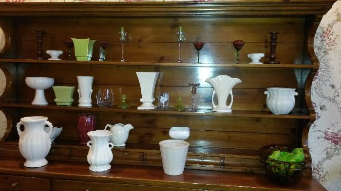 Pottery, Vases & Glassware Many USA & McCoy Pieces