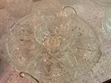 Cut glass lazy susan