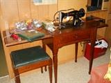 Sewing machine and stand