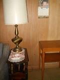 Side tables, lamps
