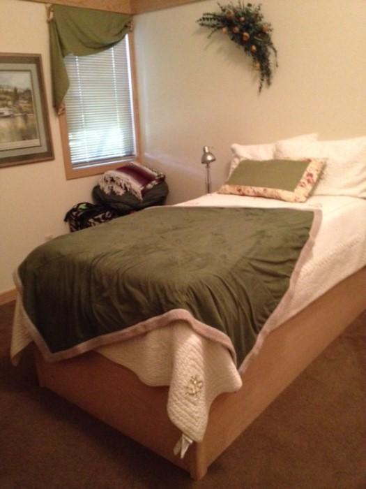 Twin bed with storage underneath