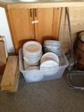 Large collection of plates, great for large parties or a caterer