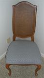 Cane back & Upholstered Chair--one of set of 6 dining chairs