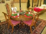 Round Dining Table with 4 Matching Chairs