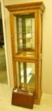 Oak and Glass Display Cabinet