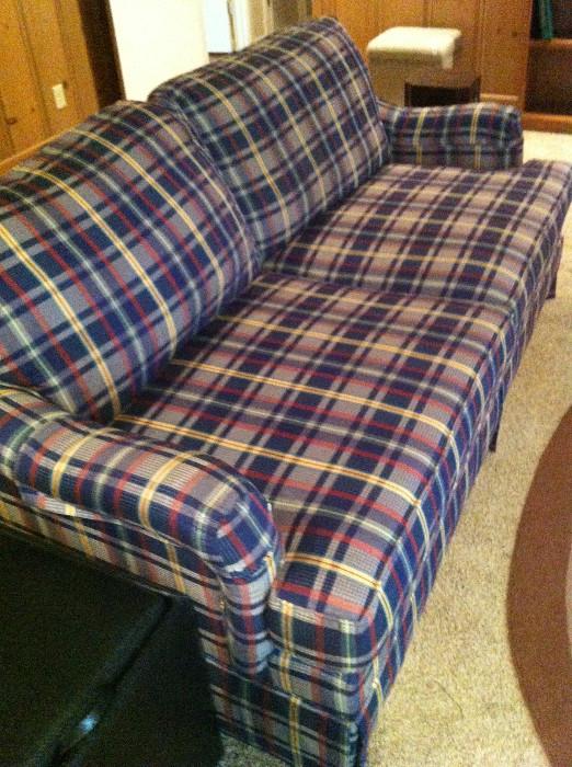                                          Plaid sofa