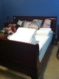Extra nice king sleigh bed