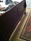 Extra nice king sleigh bed
