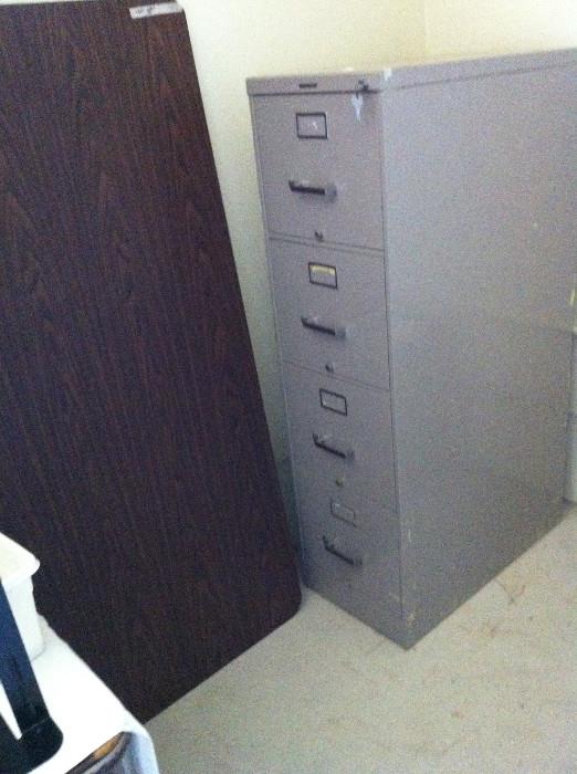                           4-drawer file cabinet