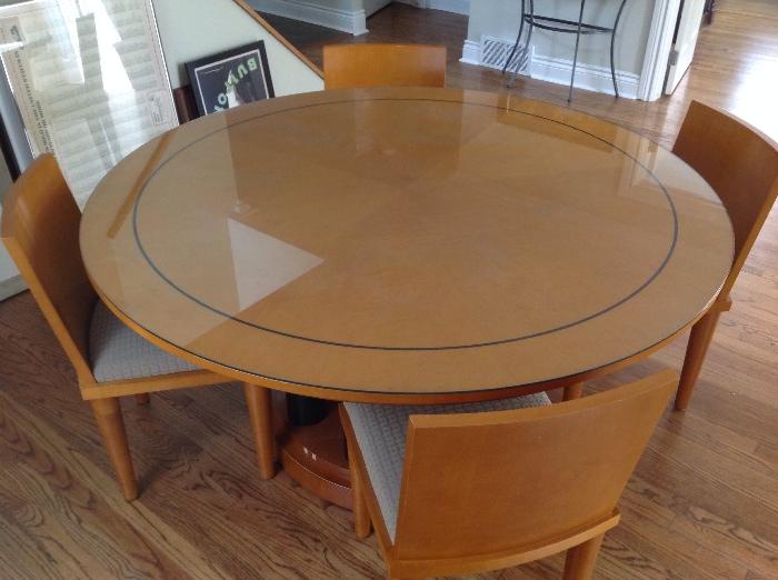 Michael Graves 60" round Dining Table and Chairs