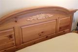 Closer Look at Queen Pine Headboard