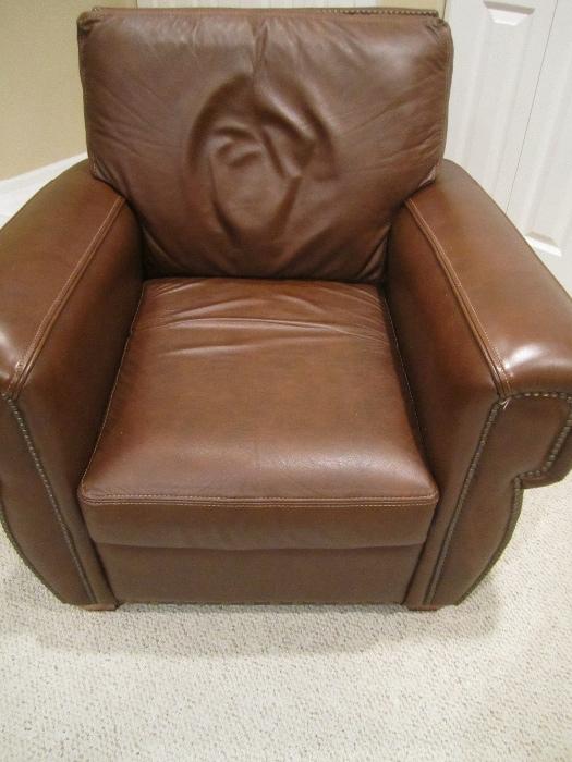 leather chair with matching sofa by denver furniture of cambridge