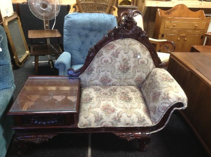 Victorian telephone couch