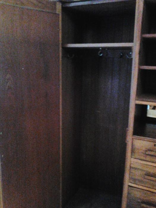 Inside of armoire